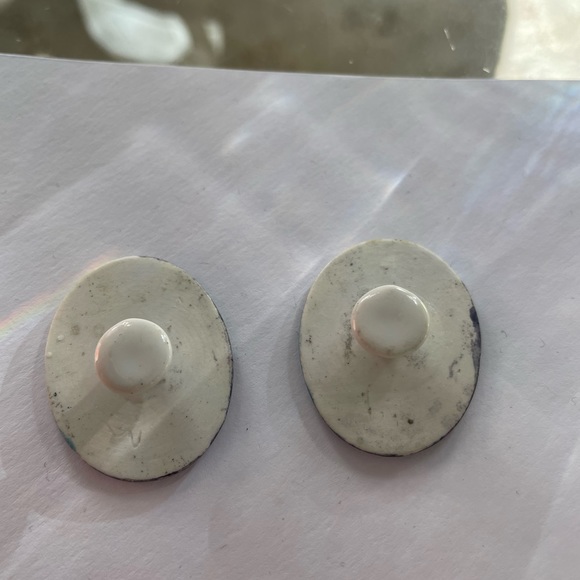 Victorian Hand-painted Porcelain Buttons - Picture 2 of 3